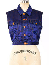 Jean Paul Gaultier Skull Satin Vest Top arcadeshops.com