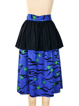 Yves Saint Laurent Star Print Skirt Bottom arcadeshops.com