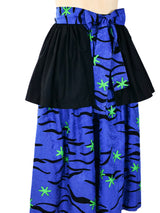 Yves Saint Laurent Star Print Skirt Bottom arcadeshops.com