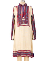Eastern European Embroidered Peasant Dress Dress arcadeshops.com