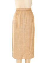 Yves Saint Laurent Raw Silk Skirt Suit Suit arcadeshops.com