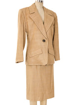 Yves Saint Laurent Raw Silk Skirt Suit Suit arcadeshops.com