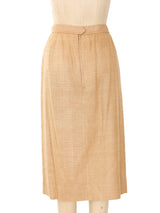 Yves Saint Laurent Raw Silk Skirt Suit Suit arcadeshops.com