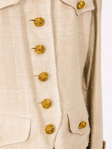 Yves Saint Laurent Natural Silk Skirt Suit Suit arcadeshops.com