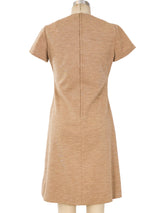 Bill Blass Heathered Khaki Dress Dress arcadeshops.com
