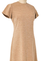 Bill Blass Heathered Khaki Dress Dress arcadeshops.com