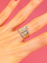 Diamond Greek Key Style Bipass Ring Fine Jewelry arcadeshops.com