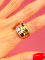 14k Multi Stone Cocktail Ring Fine Jewelry arcadeshops.com