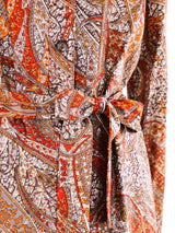 Metallic Paisley Palazzo Ensemble Suit arcadeshops.com