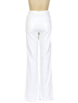 Alexander McQueen Embroidered Denim Pants Bottom arcadeshops.com