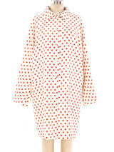 Istante Gianni Versace Rose Print Silk Coat Jacket arcadeshops.com