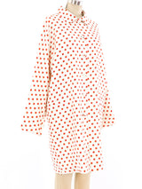 Istante Gianni Versace Rose Print Silk Coat Jacket arcadeshops.com