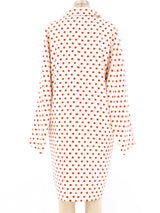 Istante Gianni Versace Rose Print Silk Coat Jacket arcadeshops.com