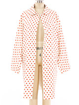 Istante Gianni Versace Rose Print Silk Coat Jacket arcadeshops.com