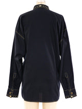 Gianni Versace Studded Western Shirt Top arcadeshops.com