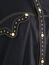 Gianni Versace Studded Western Shirt Top arcadeshops.com