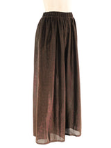 Pierre Cardin Copper Lurex Wide Leg Pants Bottom arcadeshops.com