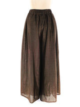 Pierre Cardin Copper Lurex Wide Leg Pants Bottom arcadeshops.com