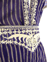 Indigo Gauze Wrap Jumpsuit Suit arcadeshops.com