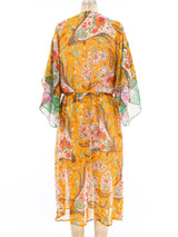 Albert Capraro Paisley Chiffon Dress Dress arcadeshops.com