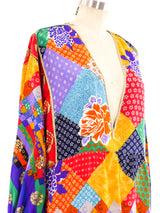 Patchwork Printed Silk Mini Dress Dress arcadeshops.com