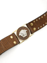 Gianni Versace Studded Medusa Belt Accessory arcadeshops.com