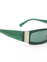 Yves Saint Laurent Teal Micro Sunglasses Accessory arcadeshops.com