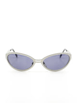 Chanel Brushed Aluminum Sunglasses Accessory arcadeshops.com