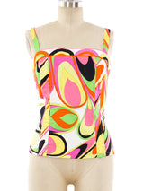 Emilio Pucci Neon Printed Tank Top arcadeshops.com