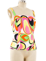 Emilio Pucci Neon Printed Tank Top arcadeshops.com