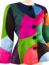 Oscar de la Renta Kaleidoscope Patchwork Jacket Jacket arcadeshops.com