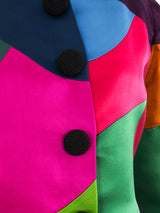 Oscar de la Renta Kaleidoscope Patchwork Jacket Jacket arcadeshops.com