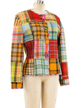 Oscar de la Renta Woven Patchwork Jacket Jacket arcadeshops.com