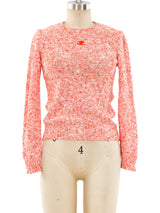 Courreges Orange Knit Sweater Top arcadeshops.com