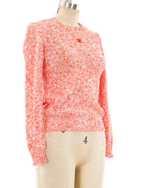 Courreges Orange Knit Sweater Top arcadeshops.com