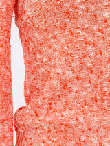Courreges Orange Knit Sweater Top arcadeshops.com