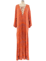 Missoni Orange Chevron Caftan Dress arcadeshops.com