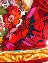 Mixed Print Halter and Skirt Ensemble Suit arcadeshops.com