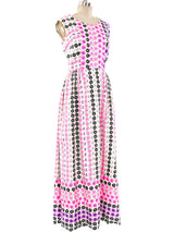 Neon Floral Printed Sleeveless Dress Dress arcadeshops.com