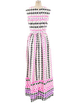 Neon Floral Printed Sleeveless Dress Dress arcadeshops.com