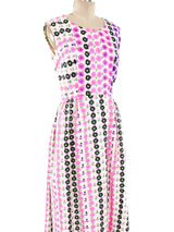 Neon Floral Printed Sleeveless Dress Dress arcadeshops.com