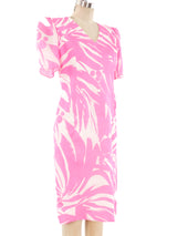 Carolina Herrera Neon Palm Printed Dress Ensemble Dress arcadeshops.com