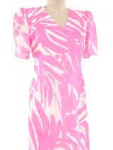 Carolina Herrera Neon Palm Printed Dress Ensemble Dress arcadeshops.com