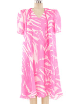 Carolina Herrera Neon Palm Printed Dress Ensemble Dress arcadeshops.com