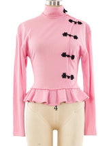Ungaro Pink Knit Sweater Top arcadeshops.com