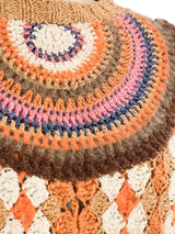 Metallic Argyle Knit Sweater Top arcadeshops.com