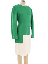 Bill Blass Colorblock Linen Dress Dress arcadeshops.com