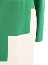 Bill Blass Colorblock Linen Dress Dress arcadeshops.com