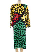 Guy Laroche Colorblock Mosaic Printed Dress Dress arcadeshops.com