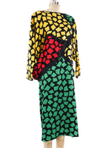 Guy Laroche Colorblock Mosaic Printed Dress Dress arcadeshops.com
